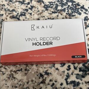 Black Vinyl Record Holder (holds up to 50)